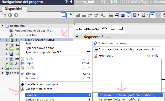 Salvare la configurazione hardware profinet