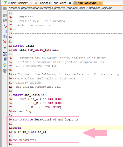 behavioral del file and logic