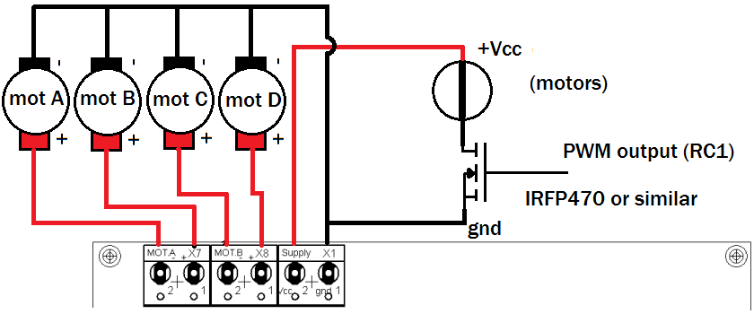 Layout Micro-GT MyKit 2018 4 DC motor