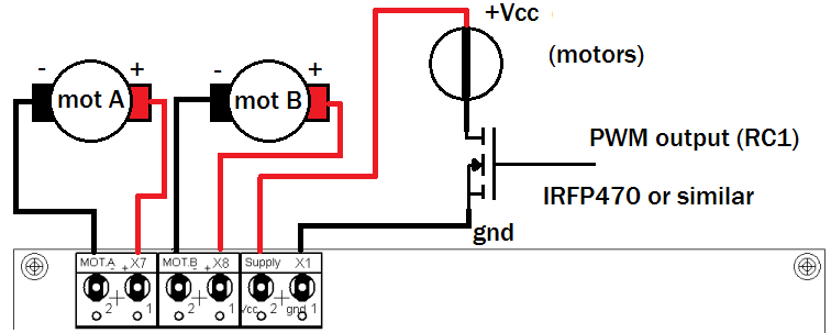 Layout Micro-GT MyKit 2018 DC motor