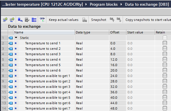 data block data to exchange