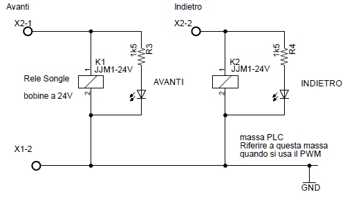 DC speed motor sezione comando