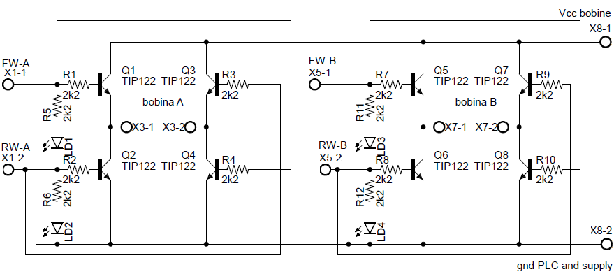 schema dual bridge stepper motor