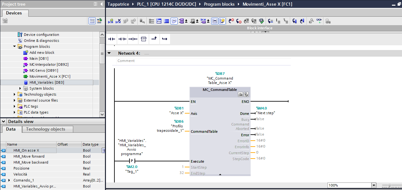 Parametrizza command table (3)