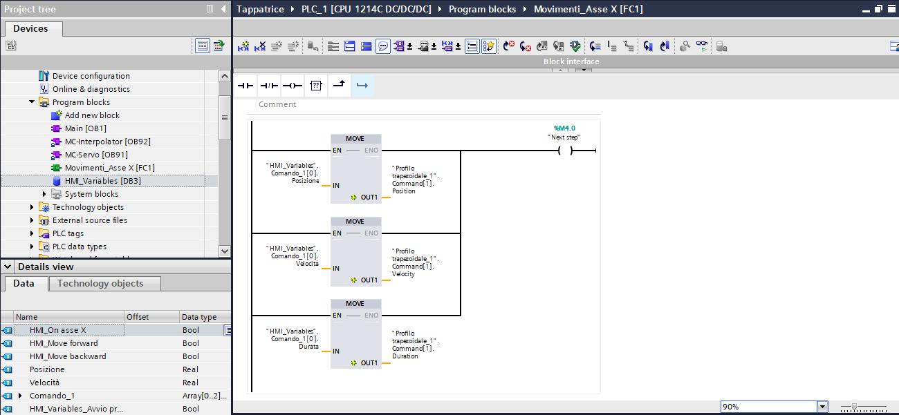 Parametrizza command table (4)