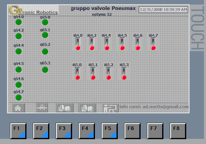 HMI gruppo valvole